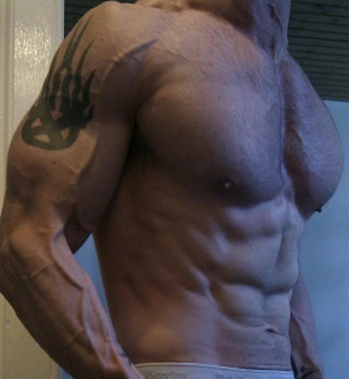 Torso shot of me with muscles showing